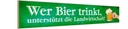 Holzschild 10x46 cm wer Bier trinkt unterstützt die Spruch Zitat