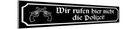 Holzschild 10x46 cm wir rufen hier nicht die Polizei Spruch Zitat
