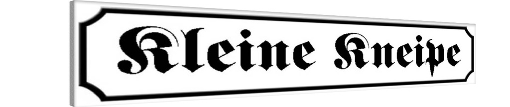 Holzschild 10x46 cm kleine Kneipe Bar Bier Essen Trinken