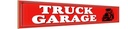 Holzschild 10x46 cm Truck Garage LKW Auto Werkstatt