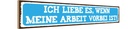 Holzschild 10x46 cm ich liebe wenn Arbeit vorbei ist Spruch Zitat