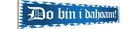 Holzschild 10x46 cm Do Bin I Dahoam Dekoration