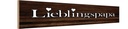 Holzschild 10x46 cm Lieblingspapa Papa Herz Familie Freunde