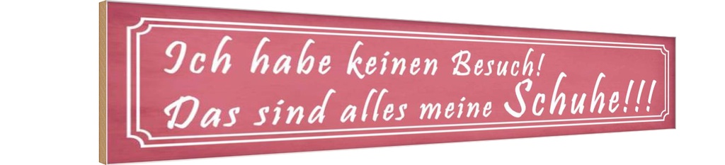 Holzschild 10x46 cm das sind alles meine Schuhe Spruch Zitat