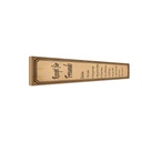 Holzschild 10x46 cm Rezept für Freunde Tüte Lachen Familie