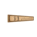 Holzschild 10x46 cm Rezept für Gesundheit 2 Tassen Dekoration