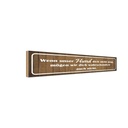 Holzschild 10x46 cm wenn unser Hund dich nicht mag Tier Haustier