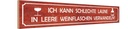 Holzschild 10x46 cm schlechte Laune in Weinflaschen Spruch Zitat