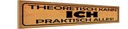 Holzschild 10x46 cm theoretisch ich praktisch alles Spruch Zitat