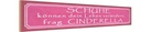 Holzschild 10x46 cm Schuhe verändern frag Cinderella Spruch Zitat