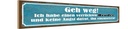 Holzschild 10x46 cm ich habe einen verrückten Bruder Spruch Zitat