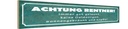 Holzschild 10x46 cm Achtung Rentner gut gelaunt Spruch Zitat