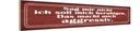 Holzschild 10x46 cm sag nicht soll mich beruhigen Spruch Zitat