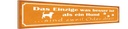 Holzschild 10x46 cm besser als ein Hund sind zwei Tier Haustier