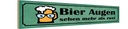 Holzschild 10x46 cm Bier Augen sehen mehr als zwei