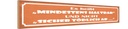 Holzschild 10x46 cm es heißt mindestens haltbar und Spruch Zitat