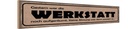Holzschild 10x46 cm Gestern Werkstatt war aufgeräumt Auto Garage