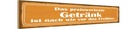 Holzschild 10x46 cm Bier das preiswerteste Getränk