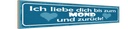 Holzschild 10x46 cm ich liebe dich bis zum Mond Dekoration