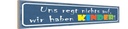 Holzschild 10x46 cm uns regt nichts auf haben Kinder Kids Teens