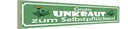 Holzschild 10x46 cm Gratis Unkraut Selbstpflücker Warnschild Hinweisschild
