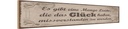 Holzschild 10x46 cm Glück missverstanden zu werden
