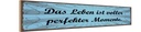 Holzschild 10x46 cm Leben voller perfekter Momente