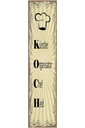 Holzschild 46x10 cm Küntler Organisator Chef Held