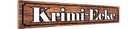 Holzschild 10x46 cm Krimi-Ecke