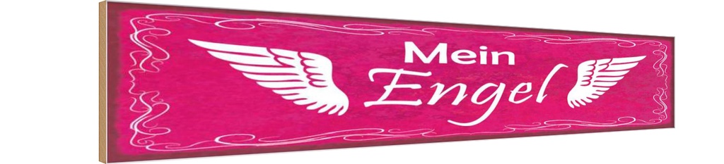 Holzschild 10x46 cm Mein Engel Flügel