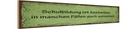 Holzschild 10x46 cm Schulbildung kostenlos umsonst
