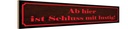 Holzschild 10x46 cm Ab hier ist Schluss mit lustig