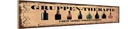 Holzschild 10x46 cm Bier Gruppen Therapie hier wird