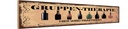 Holzschild 10x46 cm Bier Gruppen Therapie hier wird