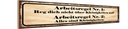 Holzschild 10x46 cm Arbeitsregel Nr.1 reg dich nicht