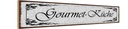 Holzschild 10x46 cm Gourmet - Küche Feinschmecker
