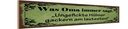 Holzschild 10x46 cm Ungefickte Hühner gackern am
