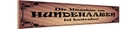 Holzschild 10x46 cm Mitnahme Hundehaare kostenlos