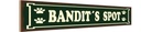 Holzschild 10x46 cm Tiere Bandit`s spot