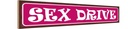Holzschild 10x46 cm Sex drive
