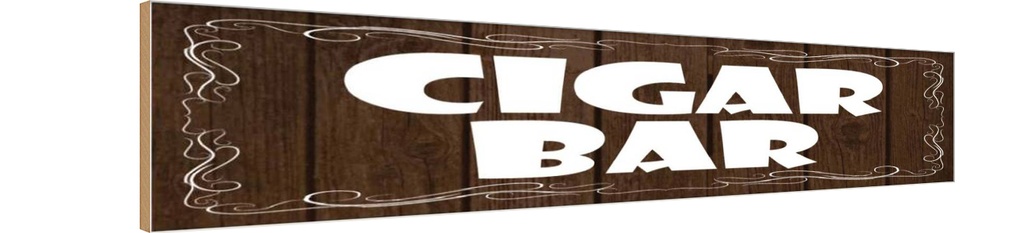 Holzschild 10x46 cm Cigar Bar Zigarrenbar