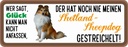 Holzschild 10x27 cm Shetland Sheepdog Hund gestreichelt Tier Haustier