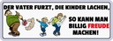 Holzschild 10x27 cm billig Freude machen Dekoration