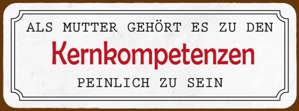 Holzschild 10x27 cm als Mutter gehört es zu den Familie Freunde