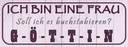 Holzschild 10x27 cm ich bin eine Frau Göttin Familie Freunde