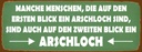 Holzschild 10x27 cm manche Menschen Arschloch Spruch Zitat