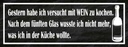 Holzschild 10x27 cm habe versucht mit Wein zu kochen Spruch Zitat