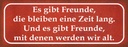 Holzschild 10x27 cm es gibt Freunde mit denen alt Familie