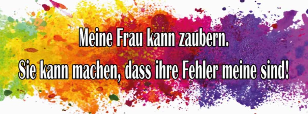 Holzschild 10x27 cm meine Frau kann zaubern Männer Frauen