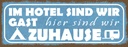 Holzschild 10x27 cm Camping hier sind wir zuhause Outdoor